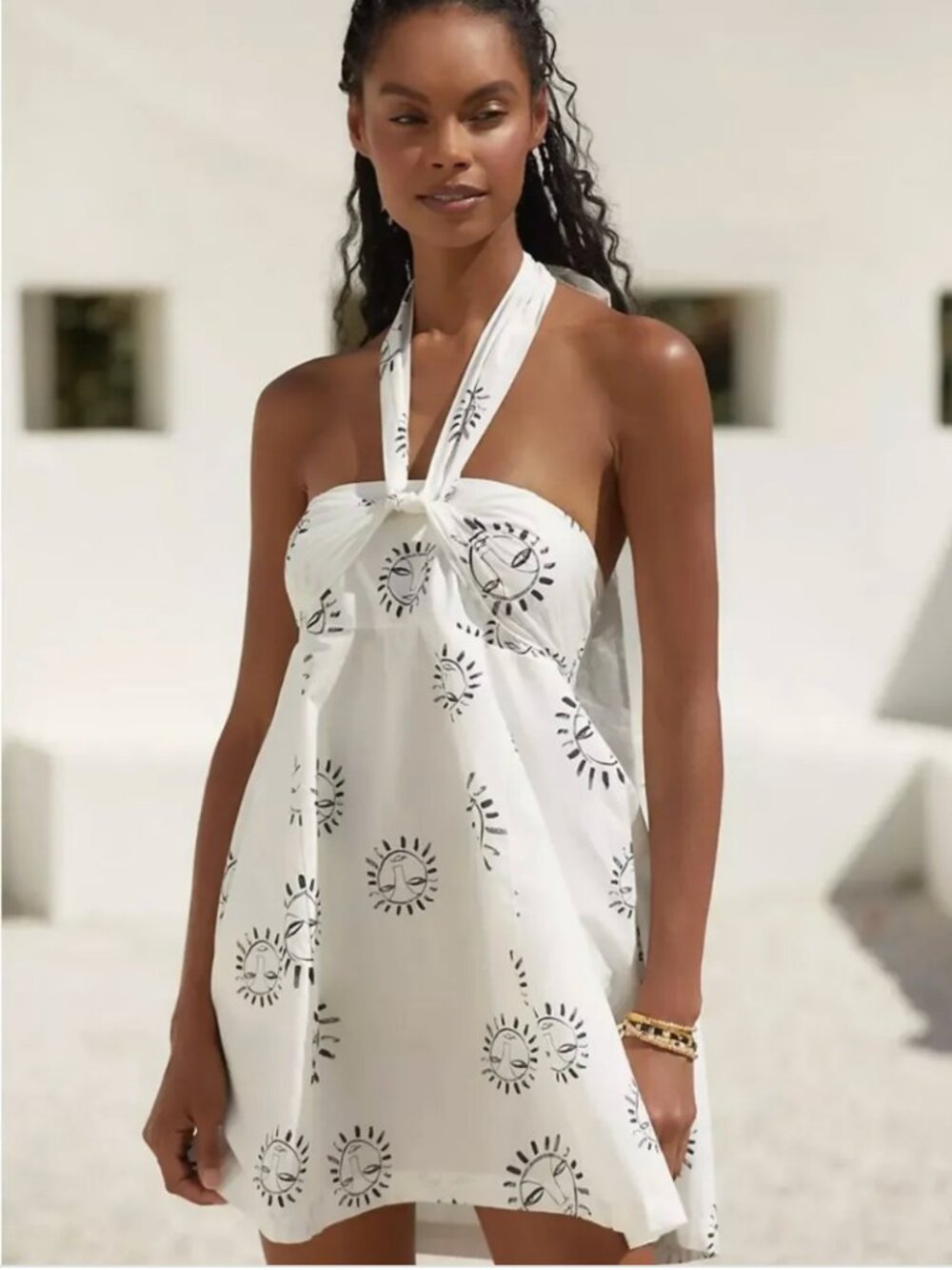 LouLou Avenue x Anthropologie Halter Mini Dress XLarge